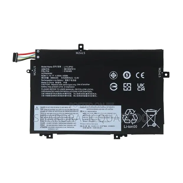 L17l3p52 L17m3p53 Laptop Battery for Lenovo Thinkpad L480 L490 L580 · Photo 1