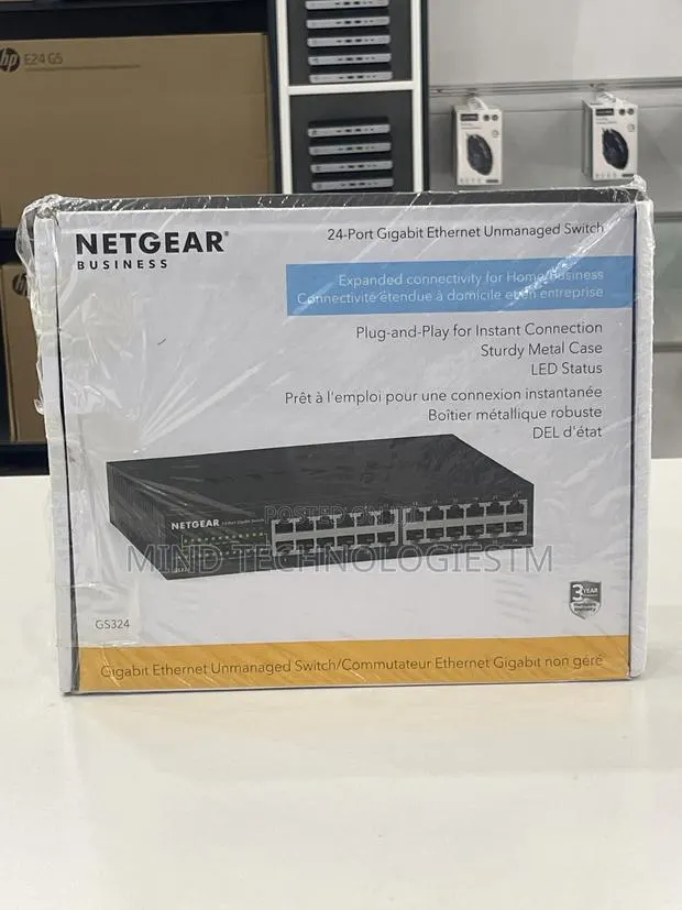 Netgear 24-Port Gigabit Ethernet Unmanaged Switch Gs324 · Photo 1