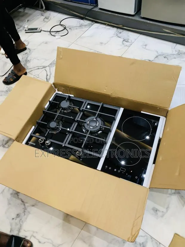 Lovely New Black Gas Electric Cooker Built in 90cm 3-2 · Photo 1