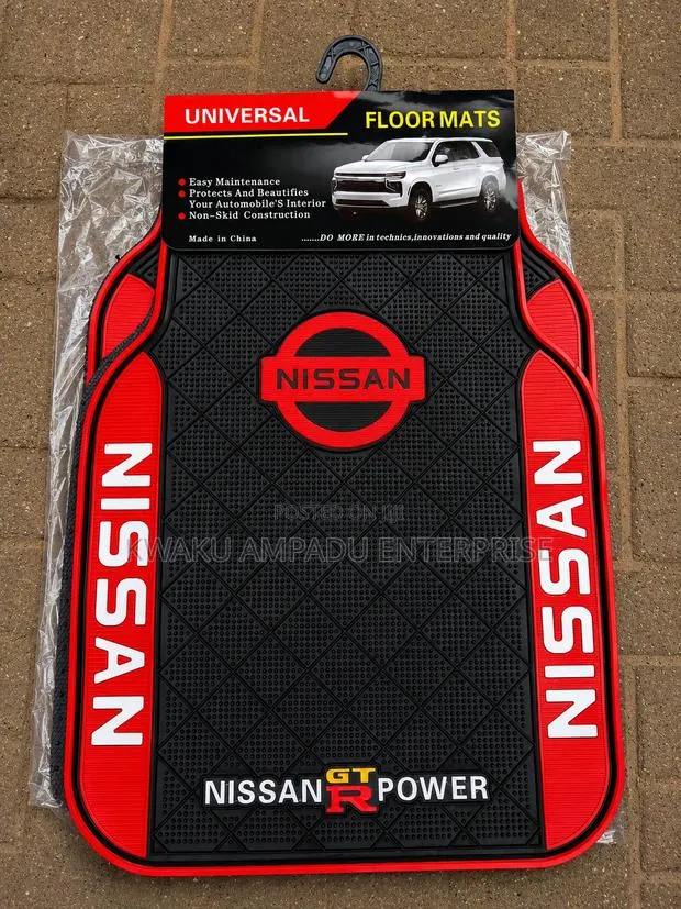 Nissan Rubber Red Side/Side Floor Mat · Photo 1