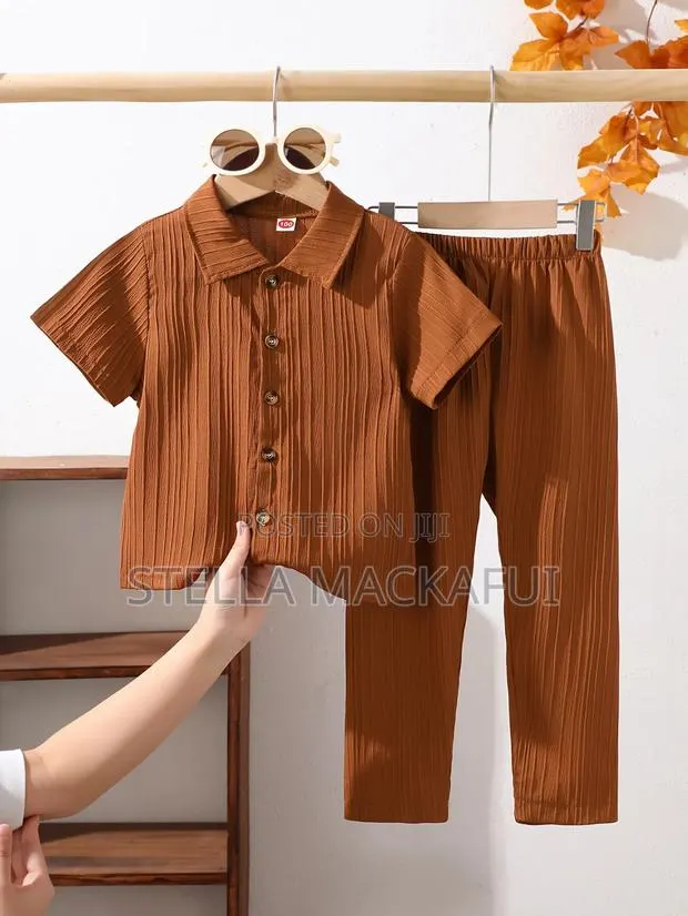 Brown Trousers With Shirt for 1-5yrs · Photo 2