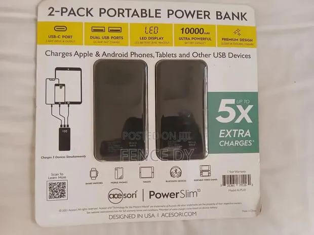 2 Pack Portable Powe Bank · Photo 1