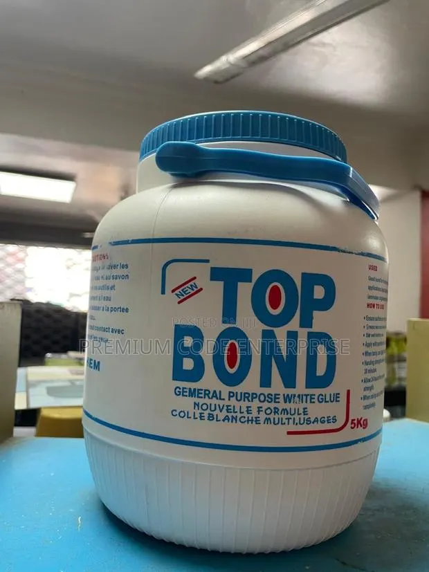 Top Bond White Glue 5kg– Water-Based Adhesive for Wood, Paper Crafts · Photo 1