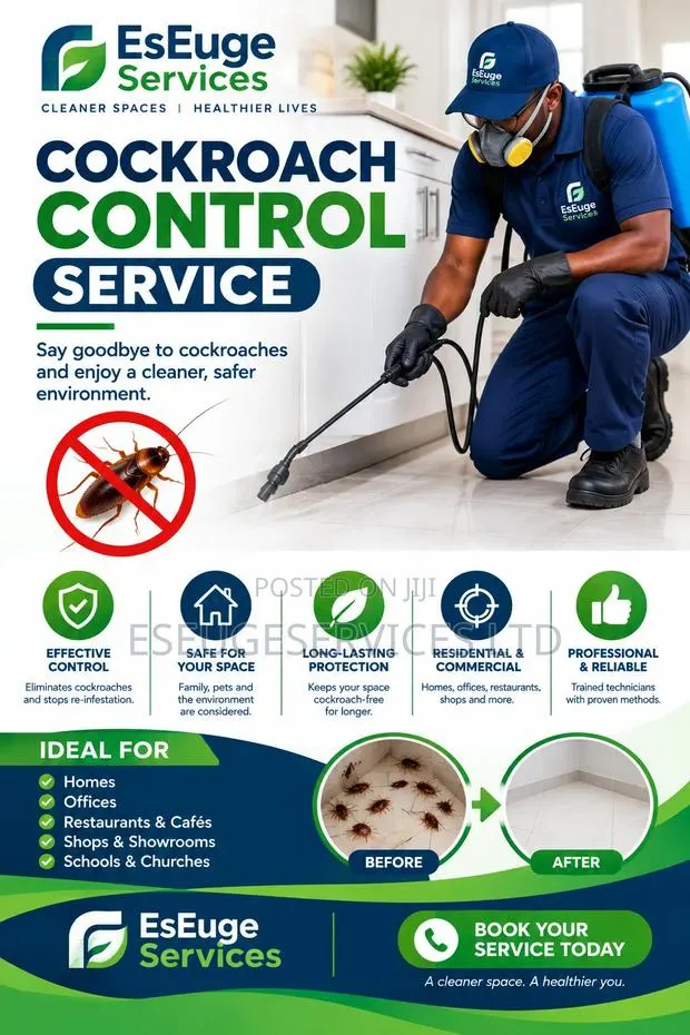 Cockroach Control Service – EsEuge Services · Photo 1