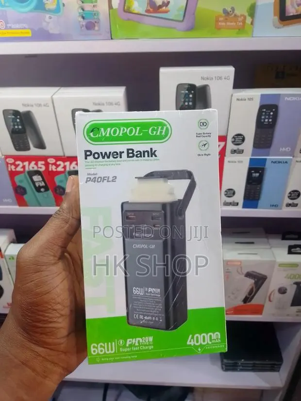 66watts CMopol Powerful Power Bank 40,000 Mah With Light · Photo 1