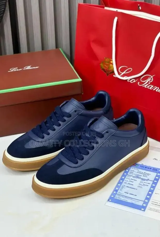 Navy Loro Piana Sneakers · Photo 1