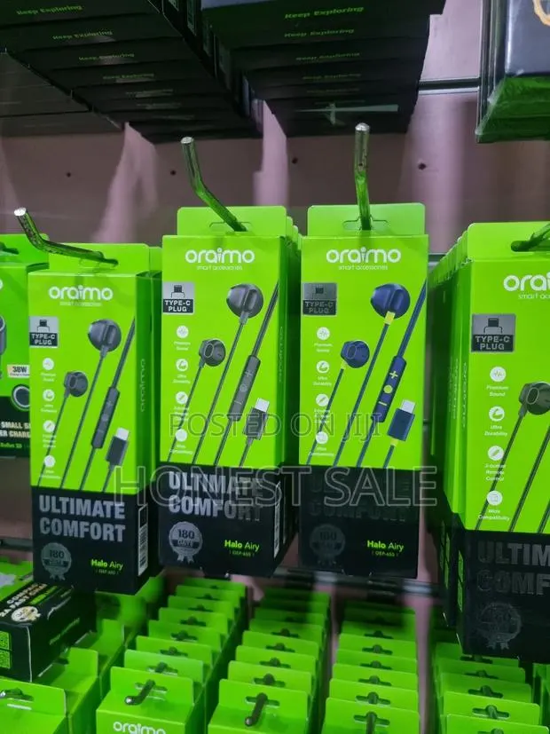 Oraimo Halo Airy Type-C Half in-Ear Wired Headphones · Photo 1