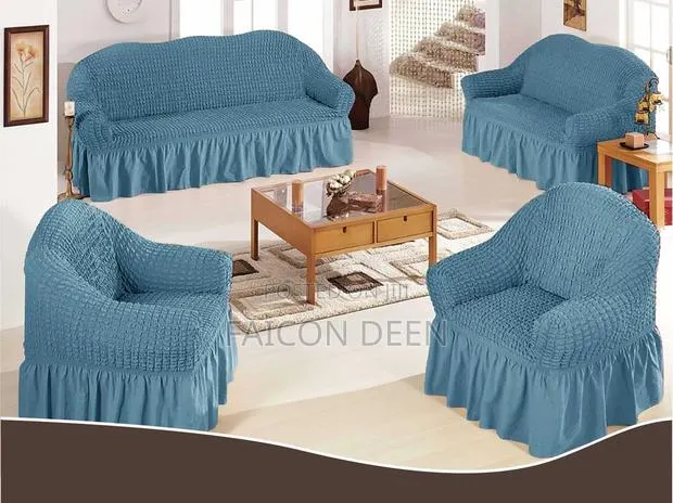 Upgrade Without Buying a New Sofa( Sold as a Set )Cotton Sofa Skirt · Photo 1