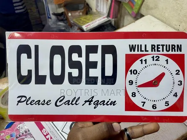 Yes We’re Open and Closed Signage · Photo 1