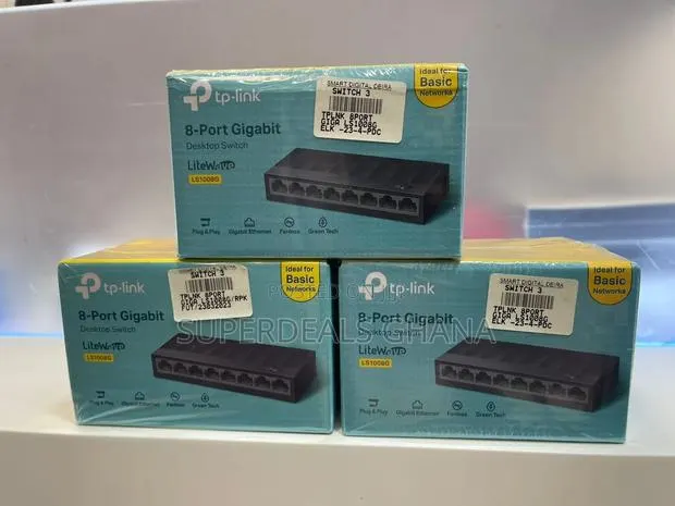 TP LINK 8 PORT Gigabit Desktop Switch · Photo 1