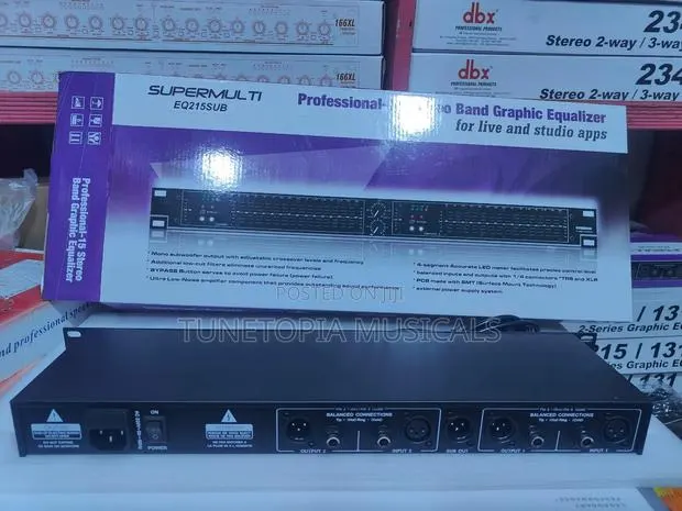 Supermulti Eq215 Professional Dual 15-Band Graphic Equalizer. · Photo 1