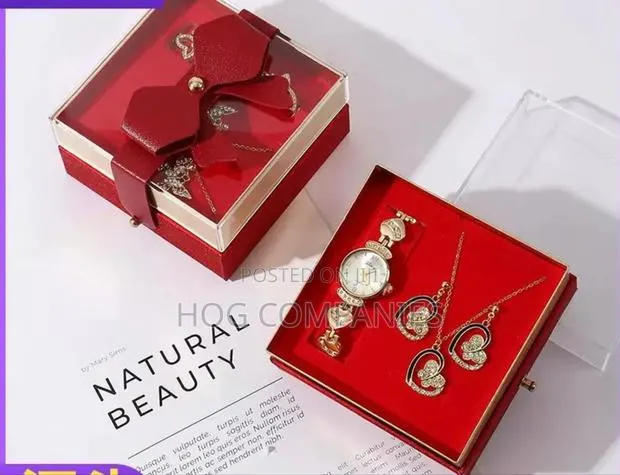 Ladies Watch Necklace Valentine Gift Package- Fast Delivery in 2 Hours · Photo 1