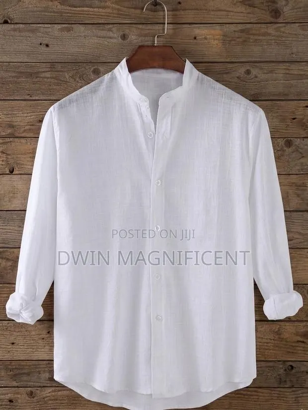 Chinese Neck Linen Long Sleeve · Photo 1
