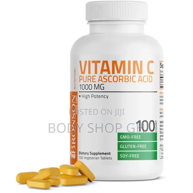 Bronson Vitamin C 1000mg Premium Non-Gmo Ascorbic Acid Tablets 100tabs · Photo 1