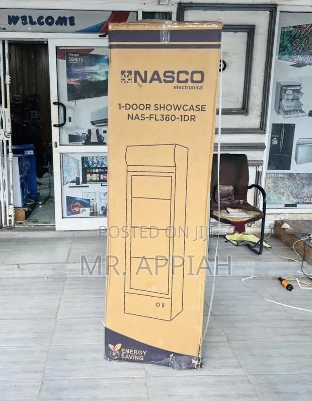 Authentic Nasco Single Door Display Fridge(Nas-Fl360-1dr-1)Glass Door · Photo 1