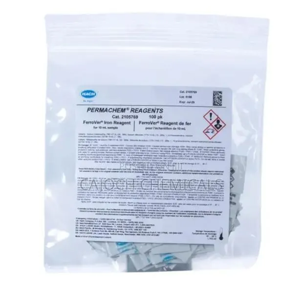 Ferrover Iron Reagent Powder Pillows, 10 Ml, Pk/100 · Photo 1