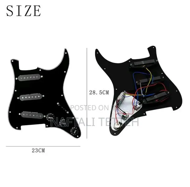 SSS Guitar Pick Up Guard (Pre-Wired)