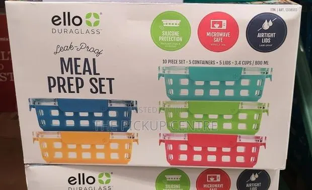 Ello Duraglass Leak-Proof Meal Prep Set 10 Piece Set · Photo 1