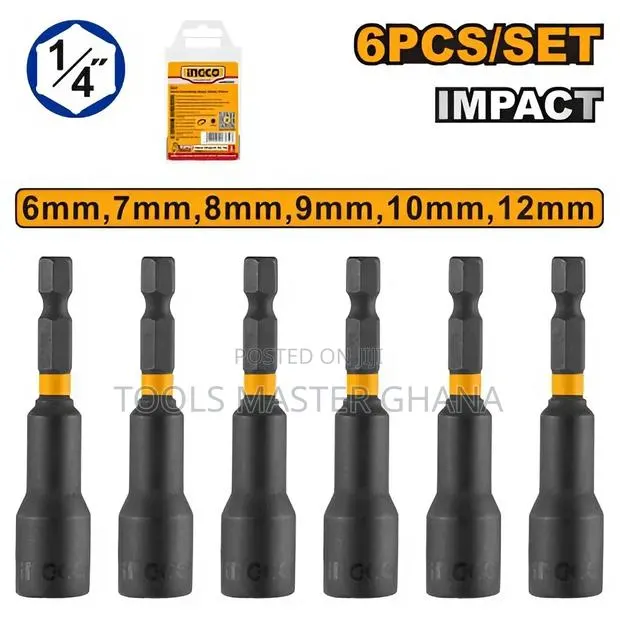 6 PCS Impact Magnetic Nut Set - Amn65061 · Photo 1