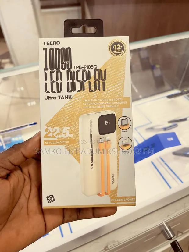 Tecno 10000 Mah TPB- P103q Power Bank · Photo 1
