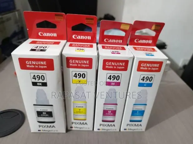 Canon 490 Ink Bottles Original - 200 Per Colour · Photo 1