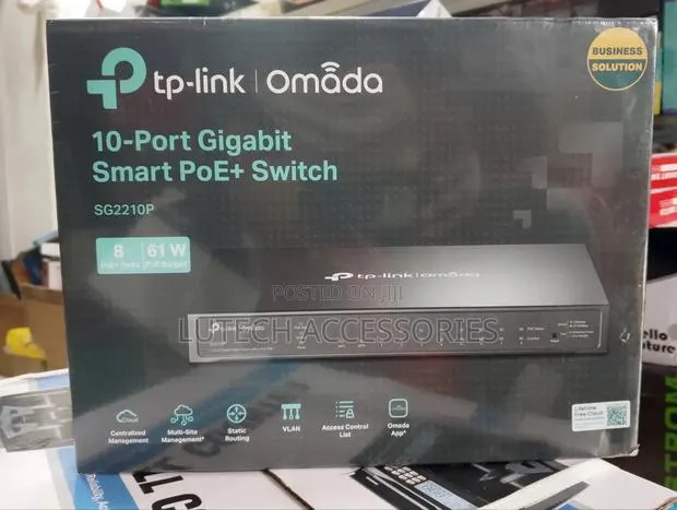 Tp Link Omada 10 Port Gigabit Smart Poe+ Switch · Photo 1