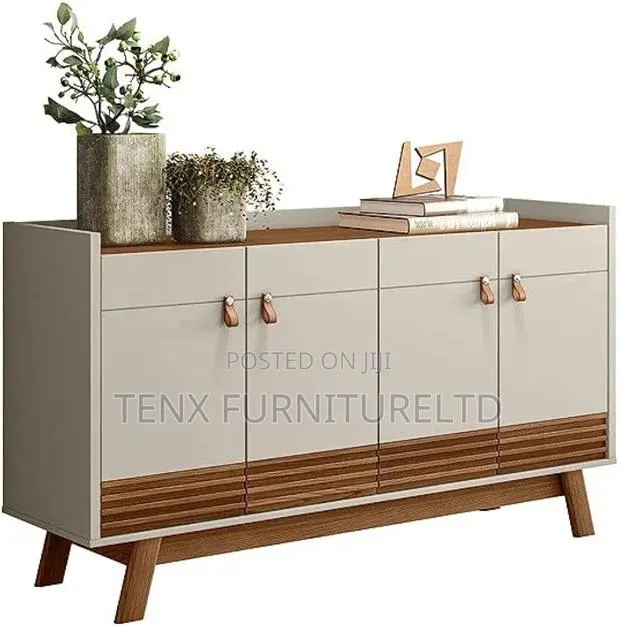 Sideboard/Console Cabinet -Off-White · Photo 1
