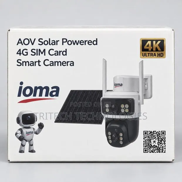IOMA IO-S91 4MP Dual-Lens 4G Solar Camera (Also IO-S92 Variant) · Photo 1