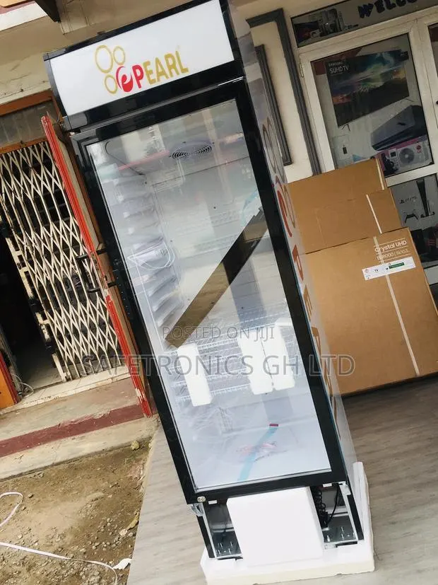 Display Boxed Glass Singledoor Pearl PVC-424-2B Fridge · Photo 1