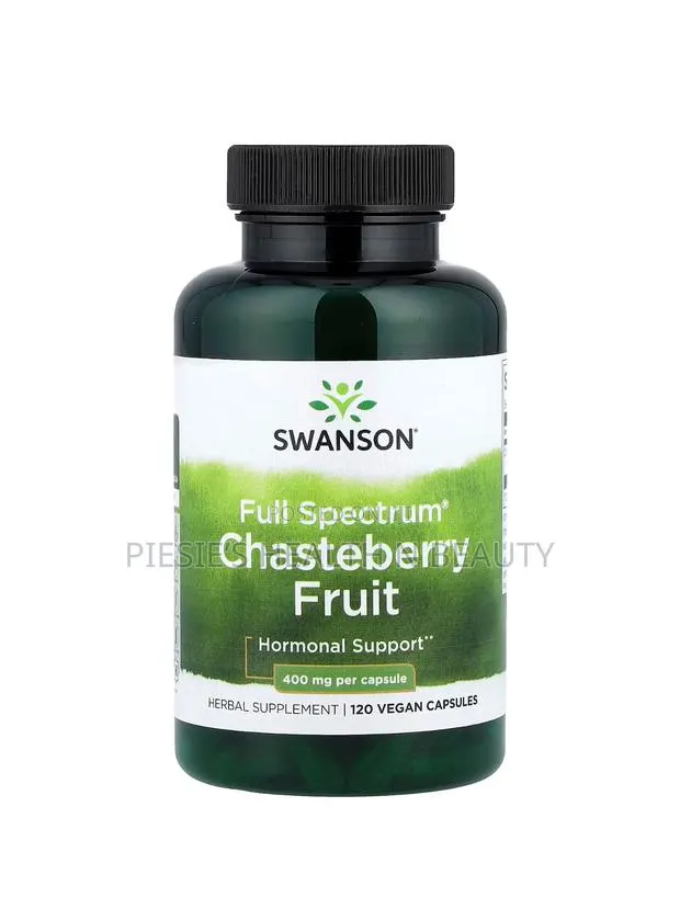 Swanson Full Spectrum Chasteberry Fruit 120 Veg Capsules · Photo 1