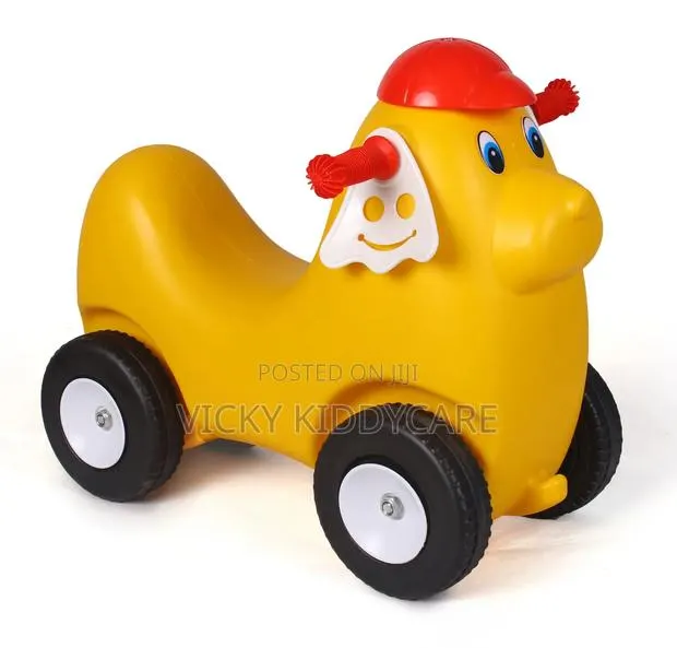 2-in-1 Plastic Rocking Horse and Ride-on Toy Designed for Toddlers. · Photo 3