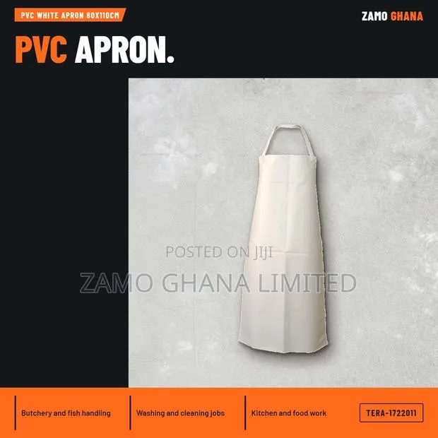 PVC White Apron 80X110Cm - TERA- · Photo 1