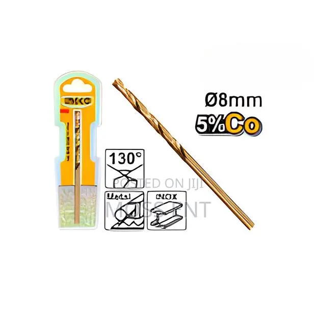 Ingco HSS-Co M35 Drill Bit 8mm - P110c220 - DBT · Photo 1