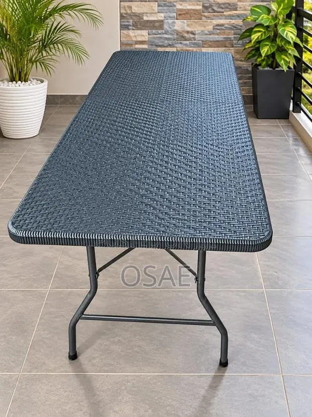 Foldable Rectangle Table ( 8setters Events) Black · Photo 1