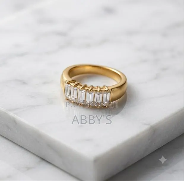 Gold Plated Stainless Steel Engagement/Promise Ring · Photo 1