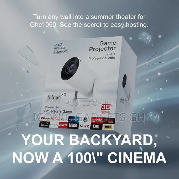 Game Projector 2 in 1 – M300 Max Wireless · Photo 1