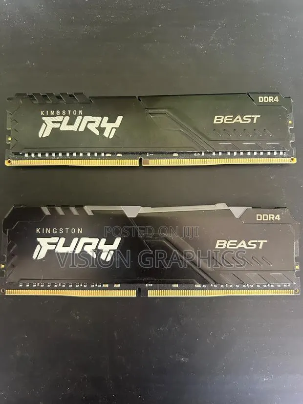 16gb Hyper Furry Kingston Ram Ddr4 3200mhz (16gbx2) 32gb · Photo 1