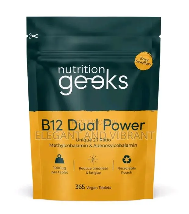 Vitamin B12 Tablets High Strength - 365 Tab-1000mcg Dual Power Vit B12 · Photo 1