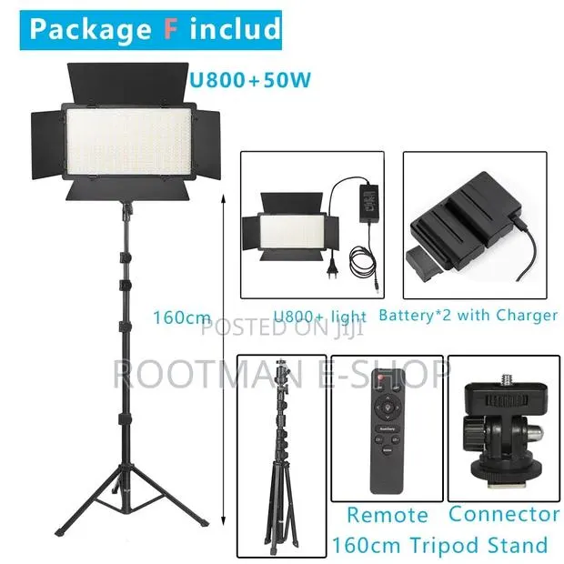 Professional Studio LED Light KIT Varicolo: Pro LED U800 · Photo 2