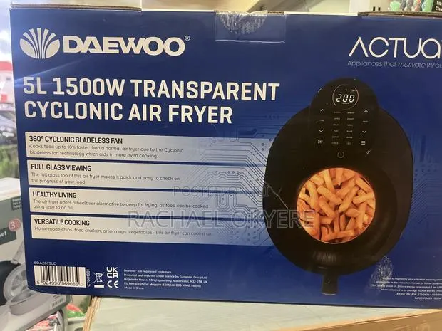 Daewoo 5l 1500w Transparent Cyclonic Air Fryer · Photo 1