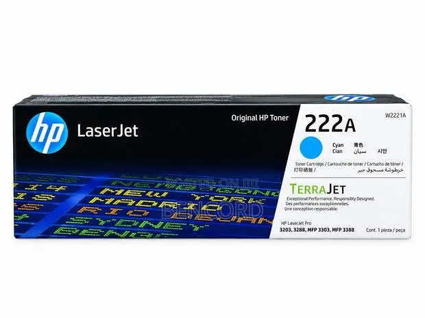 HP 222a Original Cyan Toner MFP 3388 · Photo 1
