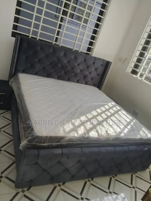 King Size Bed With Mattress and Nightstand Available · Photo 1