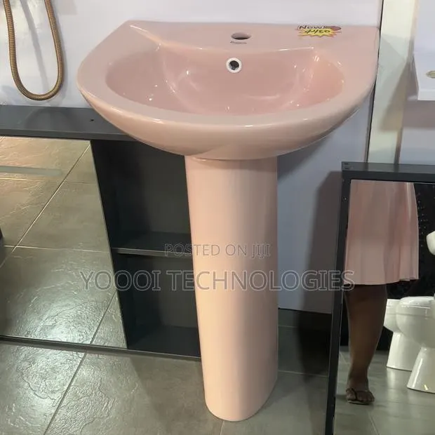 Frencia Pink Pedestal Basin · Photo 1