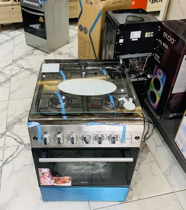 Get Adorable Ferre 60x60cm 4 Gas Burner With Oven Grill(Gray) · Photo 1