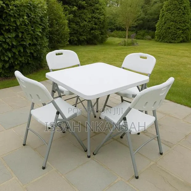 Outdoor Square Folding Table With Chairs · Photo 1