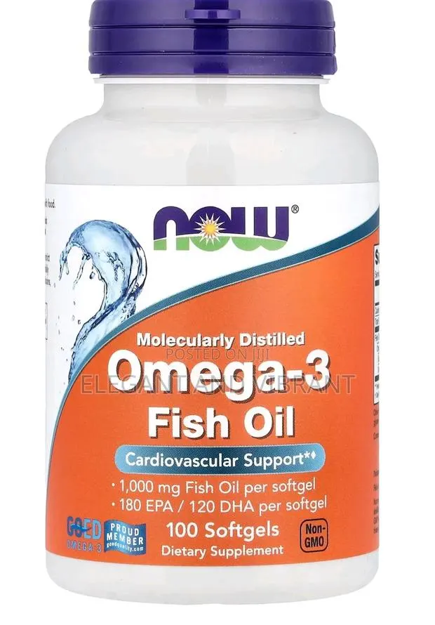 Omega-3 Fish Oil, 100 Softgels ยท Photo 1