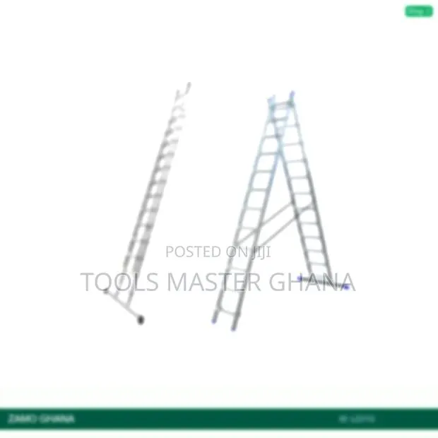 2x12 Steps Double Slide Ladder Aluminium - Lz2112 · Photo 1