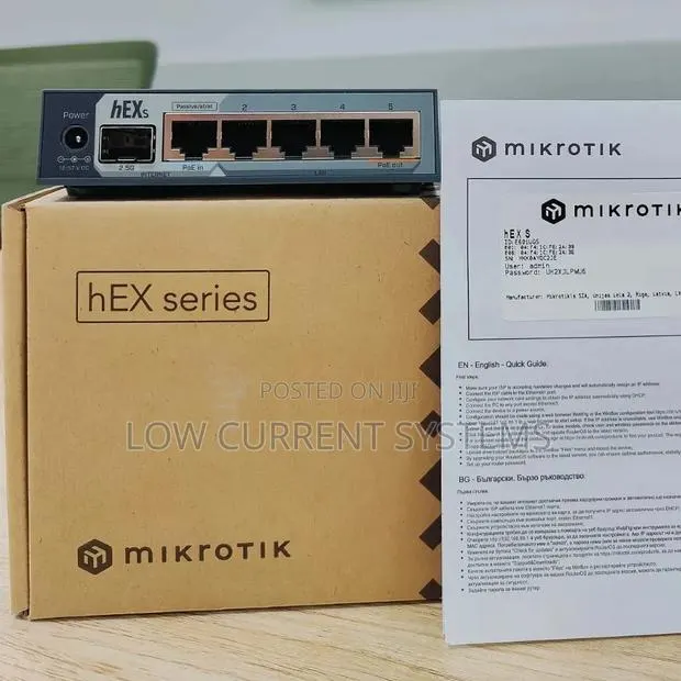 Mikrotik HEX S 2025 E60iUGS 512ram Router Board 2.5G SFP · Photo 1