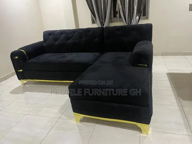 Elixi Lit L-Shape Sofa// Black L Shape · Photo 1