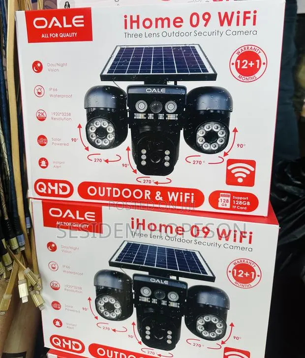 OALE iHome 09 WiFi Three Lens Outdoor Security Camera · Photo 1